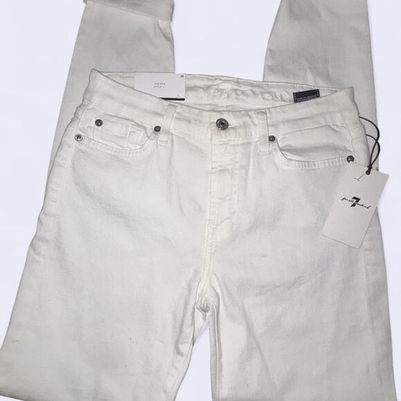 7-for-all-mankind Women's White Jeans - Picture 1 of 3